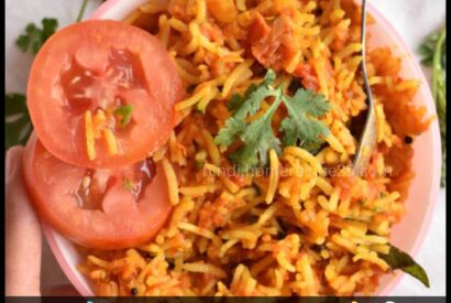 Thumbnail for मज़ेदार टमाटर चावल बनाने की रेसिपी | Tomato Rice Recipe in Hindi